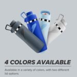 Gatorade 'Overtime' 32oz Stainless Steel Water Bottle, Twist Cap, Grey - Image 7