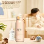 Portable Milk Warmer for Travel, Dual Heating Modes for Breast Milk & Water, 91-135℉ Adjustable Portable Bottle Warmer with Fast Heating, 17.6 OZ, 8H Heat Retention, Touch Control, LED Display - Image 3