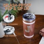 Onebttl Personalized Football Gifts for Teen Boys, Men, Coaches, 20oz Stainless Steel Tumbler with Laser Etched Initials for Football Players, Lovers - S - Image 5