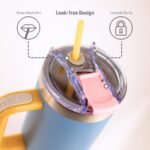 Hogg Big Swig 40 oz Tumbler with Handle and Straw - Red, 40oz Insulated Stainless Steel, Water Tumbler with Straw, Water Cup with Handle, Versatile Leak Proof Lid - Image 4