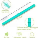Homestockplus 10 Oz Wheat Straw Reusable Cups with Lids & Silicone Straws | Anti-slip Kids & Family Safe Drinking Cup for Milk, Juice, Smoothies | Dishwasher Microwave Safe -Easy Clean For Daily use - Image 6