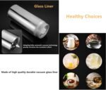 Glass Liner Vacuum Flask Stainless Steel Water Bottle Insulated Travel Coffee Mug,11oz,9oz Available(11oz, Stainless Steel) - Image 5