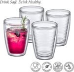 Amazing Abby Alaska 16-Ounce Insulated Tumblers (Set of 4), Double-Wall All-Clear Reusable BPA-Free Shatter-Proof Dishwasher-Safe Plastic Drinking Glasses - Image 5