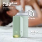 KinderSense Portable Bottle Warmer for Breastmilk or Baby Formula, by Kindersense - Leak-Proof Travel Warmer for Baby Bottles with Battery-Powered Temperature Display and Flashlight - Image 3