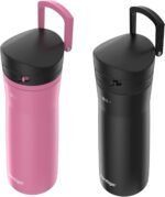 Contigo Jackson Chill 2.0 Water Bottle with Autopop Lid, 20oz, 2-Pack, Pink and Black - Image 4