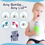 Pura Kiki 9oz/260ml Stainless Steel Insulated Sippy Bottle w/Sleeve, Plastic-Free, MadeSafe Certified, Medical-Grade Silicone Sipper Spout Fast Flow Rate for Kids, Toddlers, Babies & Infant – Moss - Image 6