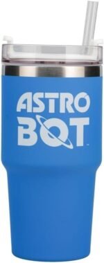 Astro Bot Gamer Cup 600ml (20oz) Insulated Travel Cup with Multi-Way Lid & Soft-Touch Finish, Keeps Drinks Hot or Cold, Reusable Water Bottle for Gamers & Travel | Paladone - Image 3