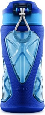 ZULU Torque 16oz Plastic Kids Water Bottle with Silicone Sleeve and Leak-Proof Locking Flip Lid - Image 9