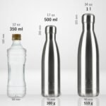 Mont-Clair H2O Stainless Steel Water Bottle, Vacuum insulated - BPA Free, 12h Hot & 24h Cold Drinks, Metal Water Bottle 1L Leakproof, Ideal for Adult, Kids, Running - Silver - Image 4