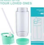 wedrink 12OZ Kids Water Bottle with Straw BPA-Free Tritan Leak-Proof Sports Water Bottle for School (350ml, Green) - Image 5