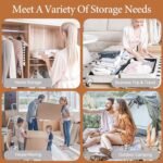 Vacbird Vacuum Seal Bags for Clothing, 16 Pack Vacuum Storage Bags with Rechargeable Cordless Air Pump(4J+4L+4M+4S), Space Saver Bags for Clothes Blanket Duvets Pillows Comforters Travel - Image 5