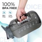 OICEPACK 128 oz Water Bottle 2 in 1 Lid - 1 Gallon Dishwasher Safe Motivational Water Bottle With Times To Drink Leak-proof Big BPA Free - Image 3