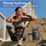 OICEPACK 128 oz Water Bottle 2 in 1 Lid - 1 Gallon Dishwasher Safe Motivational Water Bottle With Times To Drink Leak-proof Big BPA Free - Image 6