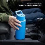 Simple Modern Water Bottle with Straw Lid Vacuum Insulated Stainless Steel Metal Thermos Bottles | Reusable Leak Proof BPA-Free Flask for Gym Sports | Summit Collection | 20oz, Midnight Black - Image 5