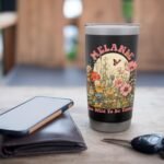 MELANIE Name Cute Retro Girls Wildflower MELANIE Name Stainless Steel Insulated Tumbler - Image 8