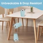 Vermida Stainless Steel Kids Cups with Lids and Straws Leakproof, 2 Pack 12oz Spill Proof Cups for Toddlers Kids Tumblers Unbreakable Sippy Cup with Straws for School, Outdoor (Blue & Green) - Image 5