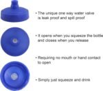 Pinnacle Mercantile Sports Squirt Water Bottles One-Hand Value Just Squeeze and Drink 32oz Set 2 - Image 3
