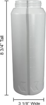 Pinnacle Mercantile Sports Squirt Water Bottles One-Hand Value Just Squeeze and Drink 32oz Set 2 - Image 4