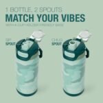 ZULU Powerfill Pro 18oz Kids Stainless Steel Water Bottle with Quick Fill Lid, Triple Wall Vacuum Insulated, Leak Proof Locking Lid, Sip & Chug, Reusable, BPA Free, Dishwasher Safe, Green Camo - Image 5