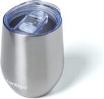 Contigo River North Stainless Steel Wine Tumbler with Splash-Proof Lid, 12oz., 2 Pack, Dark Ice & Stainless Steel - Image 6