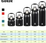 BJPKPK Insulated Water Bottles with Straw, 45 oz Stainless Steel Metal Water Bottle with One-handed Opening Lid, BPA Free Reusable Jugs for Gym Sports Outdoors, Black - Image 6