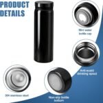 Mini Water Bottle - 10oz Portable Insulated Stainless Steel Water Bottle,Small Black Water Bottle, Anti-slip Bottom, BPA-Free Double Wall Vacuum Keep Hot & Cold for Drinks Coffee Juice (Black) - Image 4