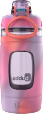 Bubba Kids Flo Silicone Sleeve and Wide Mouth 16oz. Water Bottle Medium Multi Frost (Tie Dye) - Image 3