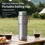 ZING TTI Pure titanium Electric Heated Travel Kettle,17.5 oz,Double-layer vacuum, Portable Electric Kettle, Adjustable Multi-Temperature Settings, 100V-240V Compatible, Grayl Water Bottle. - Image 9
