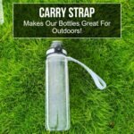 GearTek Tritan Clear Water Bottle | No Markings 32oz Sports Water Bottle | Leak Proof Re-Usable Flip Top Plastic Drinks Bottles for School, Office, Gym, Cycling, Exams (Clear-32oz) - Image 5