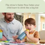 NUK Mini Me Flip Straw Toddler Water Bottle - Image 3