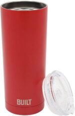 BUILT 20oz Water Tumbler - Stainless Steel Vacuum Insulated Tumbler with Lid, Double Wall Travel Tumbler - Durable, Reusable & Sustainable Steel Cup To Go Travel Coffee Mug (Red) - Image 3