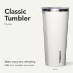 Corkcicle Classic Tumbler - Keeps Drinks Cold for 9 Hours & Hot for 3 - Triple-Insulated Stainless Steel - Holiday Tumbler Gift - 24 oz - Dune - Image 3