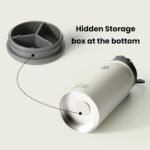 BOTTLE BOTTLE 16 oz sports water bottle stainless steel insulated kids water bottle with straw and pills holder for gifts and school（ gray） - Image 3