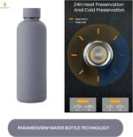 Paramexview® Water Bottle 24oz Double Wall Thermical Insulated Stainless Steel, Vacuumed Flask and BPA-Free for Sport and Travel, Leakproof Cold & Hot drinks such as tea, coffee, water - Image 3