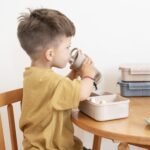 3 Sprouts Recycled Plastic Kids Water Bottle, Eco-Friendly Kids Bottle with Straw, Leak-Proof, BPA Free, Lightweight for School, Sports, Modern Designs for Boys & Girls - Taupe - Image 6