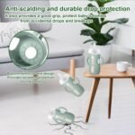 Juome Silicone Sleeves with Handles for Avent Natural Glass Baby Bottle - 3 Pack Anti Breakage Baby Bottles Holder, Compatible with Philips Avent Anti Colic Baby Bottles 8 oz - Image 3