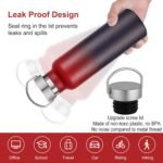 Neihepal 20 oz Insulated Water Bottles Bulk 4 Pack,Stainless Steel Double Wall Sport Bottle with Lid of Handle,Metal Reusable Thermoses Flask for School,Cyclists,Hikers,Gift (Assorted,Set of 4) - Image 5