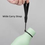 Konokyo Insulated Water Bottle with Strap,18 oz Double Wall Stainless Steel Vacuum Bottles Metal Water Flask,Macaron Green - Image 5