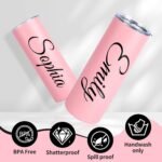 ATOMAKER Custom Tumbler 20oz, Personalized Stainless Steel Tumbler with Lid & Straw, UV-printing Name/Text/Pattern, Unique Design Custom Cup Gift for Men & Women, Mother's Day, Christmas, Birthday - Image 4