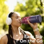 Lexlion Tea Infuser Water Bottle 32 Oz – Triple Wall Insulated Stainless Steel, Loose Leaf & Fruit Strainer, 3 Leakproof Lids, BPA-Free Silicone Sleeve, Reusable Thermal Mug - Image 9