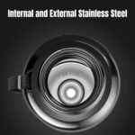 Ratrabas Stainless Steel Water Bottle 20oz, Double Wall Vacuum Metal Water Bottle Meta, Suitable for Gym, Hiking, Camping, Detachable Tea Infuser & Storage-Ready cup,Stainless Steel Bottle - Image 5