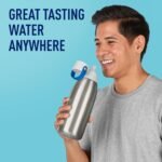 Brita Stainless Steel Premium Filtering Water Bottle, BPA-Free, Reusable, Insulated, Replaces 300 Plastic Water Bottles, Filter Lasts 2 Months or 40 Gallons, Includes 1 Filter, Stainless - 32 oz - Image 5