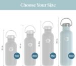 Lifefactory 32-Ounce Stainless Steel Vacuum-Insulated Sport Bottle, Mint - Image 5