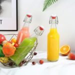 YEBODA Clear Glass Beer Bottles for Home Brewing with Easy Wire Swing Cap & Airtight Silicone Seal 16 oz- Case of 6 - Image 3