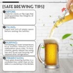 YEBODA Clear Glass Beer Bottles for Home Brewing with Easy Wire Swing Cap & Airtight Silicone Seal 16 oz- Case of 6 - Image 5