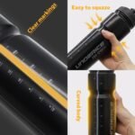UICE Hockey Water Bottle 25.3oz 2 Pack - Leakproof Sport Water Bottles with Short/Long Nozzle Lids for Hockey/Lacrosse/Baseball/Softball/Football/Fitness,Black - Image 5