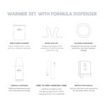 Baby’s Brew Portable Bottle Warmer Pro Set - Dual Heating Modes - Breast Milk, Formula & Water, Leak-Proof, Smart Sensor Technology, BPA-Free, Single Warmer & Formula Dispenser Only | No Adapters - Image 3
