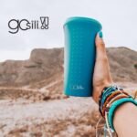 GoSili Reusable Silicone Tumbler with lid - 100% European-Grade Platinum Silicone, Stainless-Steel Ring, Eco-Friendly, Stain-Resistant, Dishwasher and Microwave Safe - 16oz, Sky Blue - Image 4