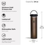 Hydro Flask 24 Oz Lightweight Trail Series Wide Flex Cap Tourmaline- Hiking Water Bottle - Image 5