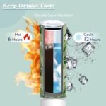 TSLOVER Birthday Gifts for Women,20oz Personalized Skinny Tumbler with May Birth Flower, Personalized Gifts for Women and Girls,Christian Gift,Mother Birthday Gift,1 Pcs - Image 4